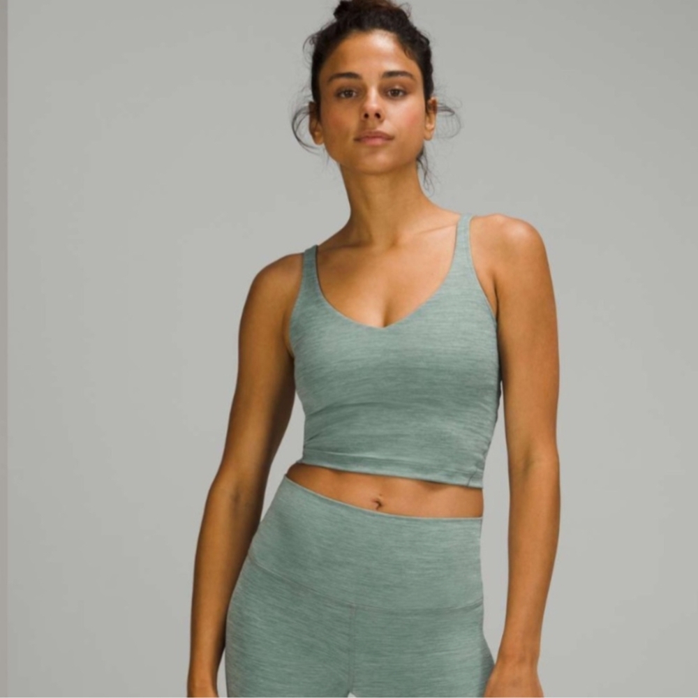 Lululemon Align Tank Light Support A/B Cup Size 2 In Heathered Tidewater Teal